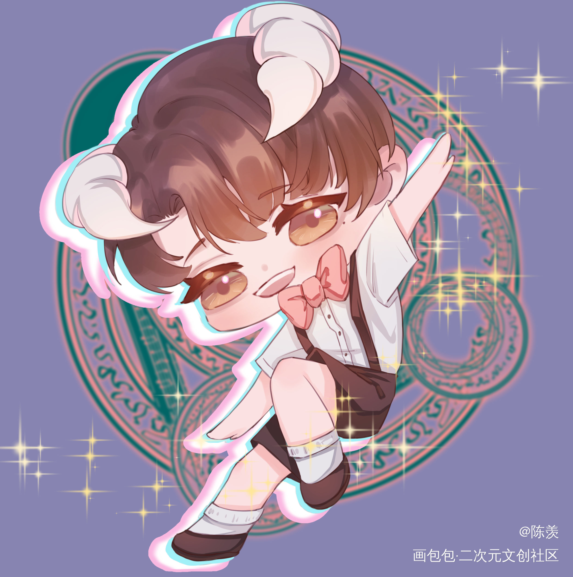 Q版小甜辛_188男团妹叔Q版绘画作品
