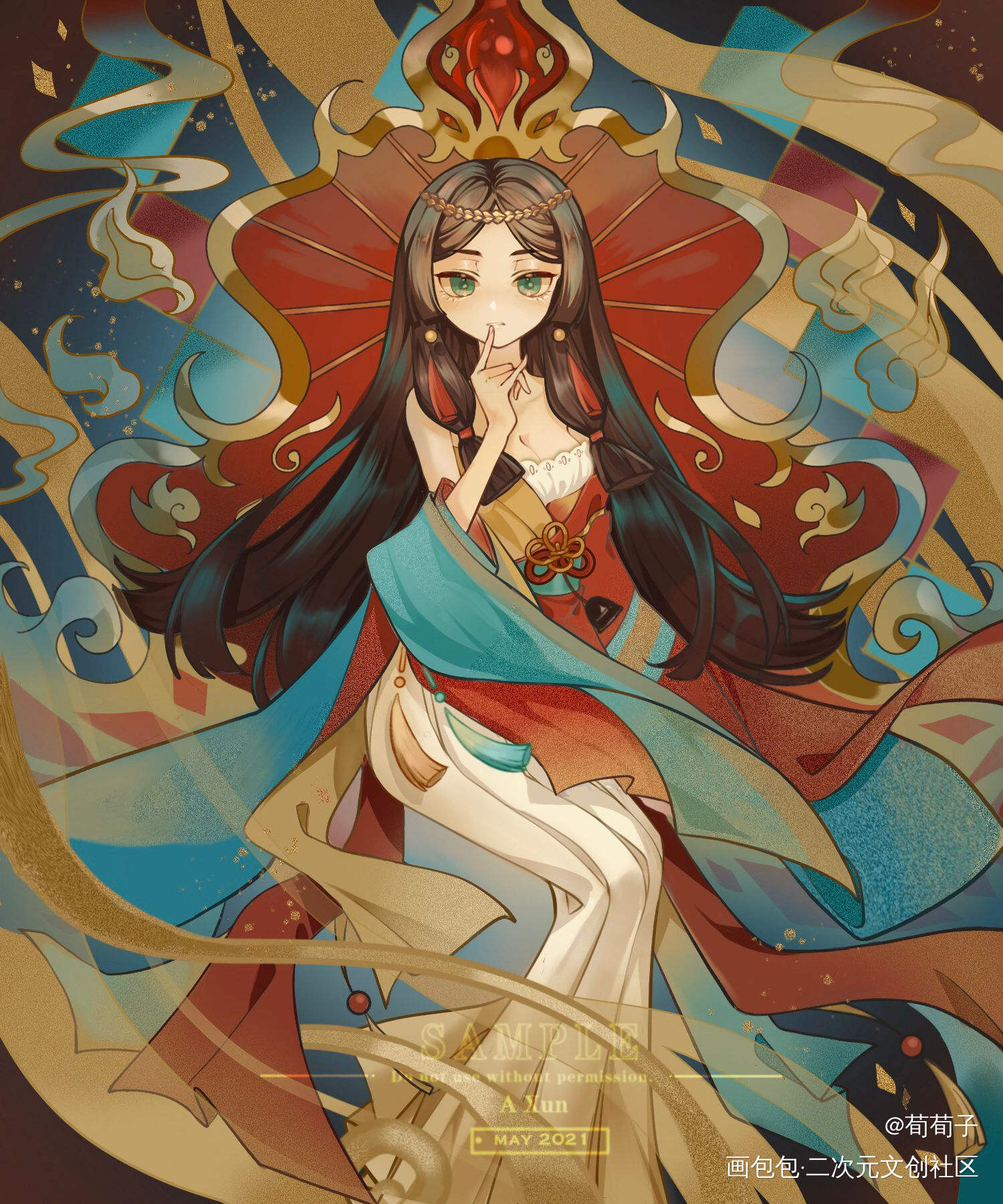 阴阳师同人插_阴阳师古风日系绘画作品