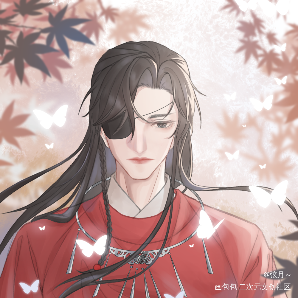 一个花花的头像！_天官赐福花怜花城古风绘画作品