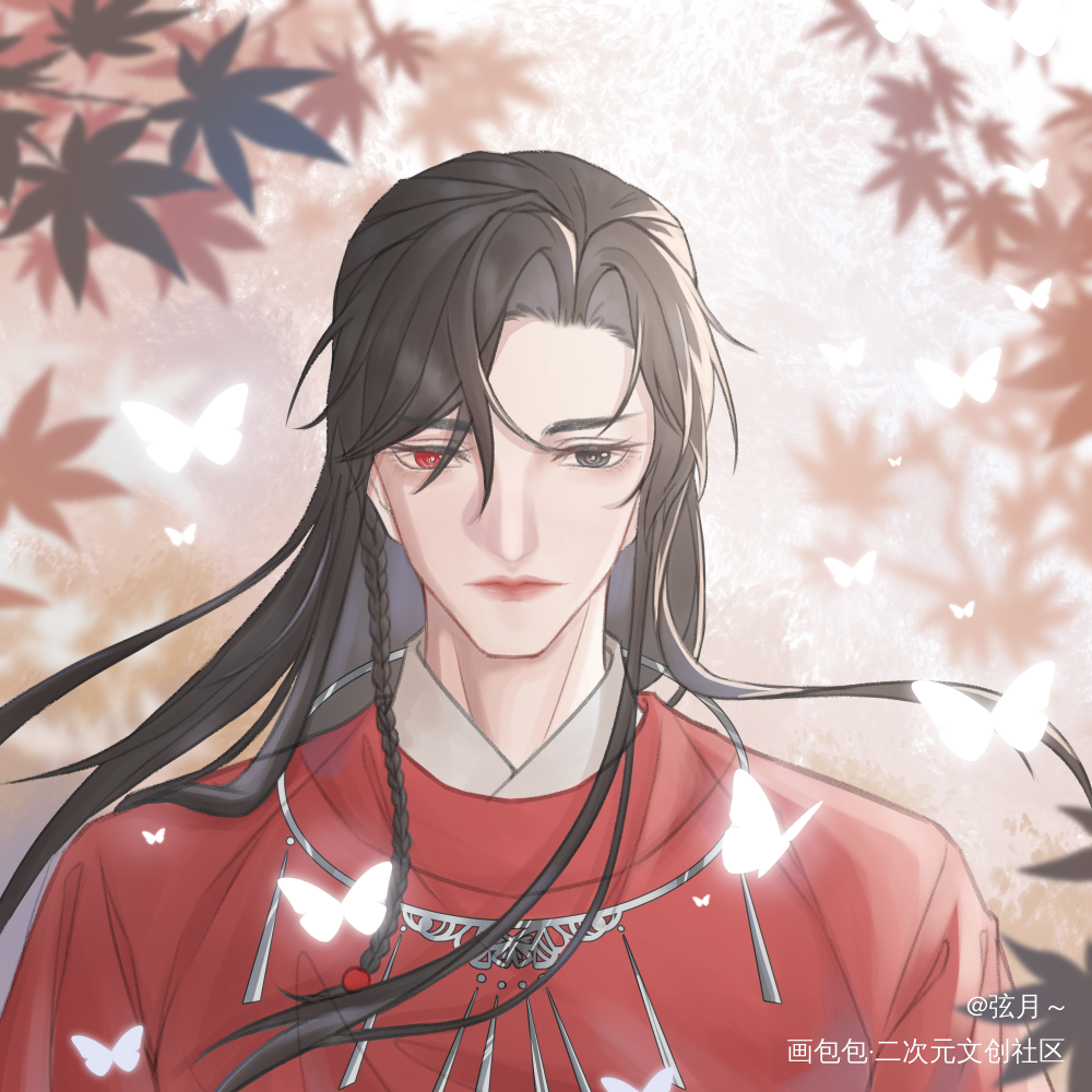 一个花花的头像！_天官赐福花怜花城古风绘画作品