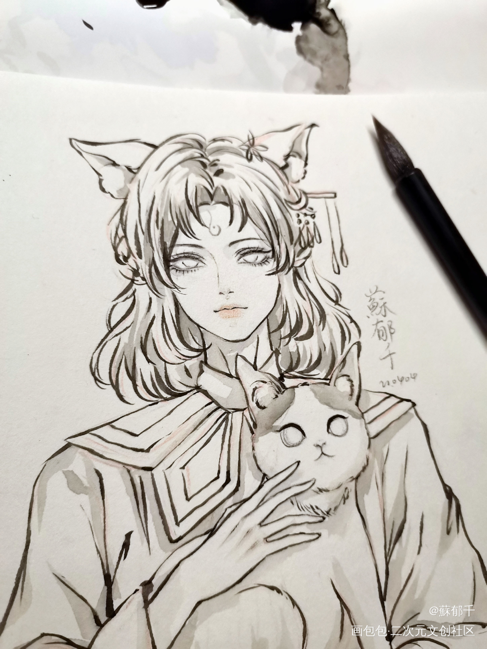 水彩稿子_手绘绘画作品