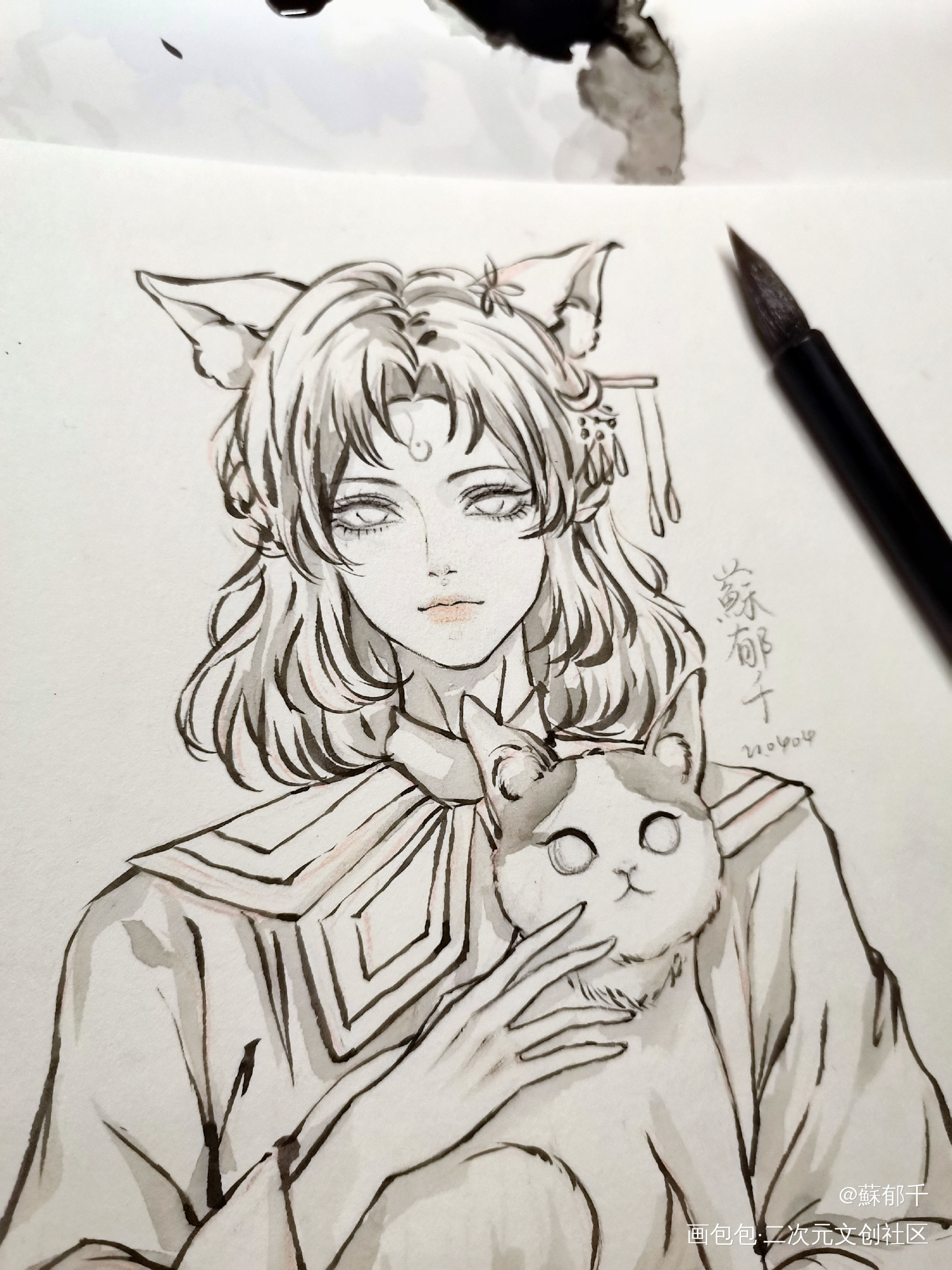 水彩稿子_手绘绘画作品