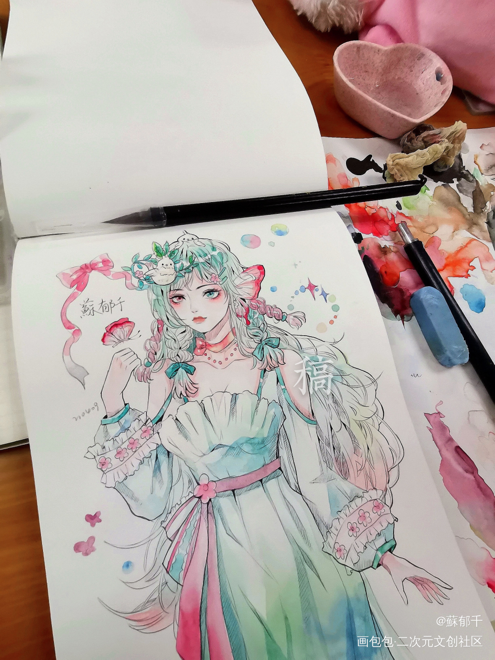 水彩稿子_手绘绘画作品