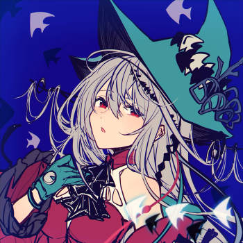 成为我的血亲吧_明日方舟斯卡蒂浊心斯卡蒂绘画作品