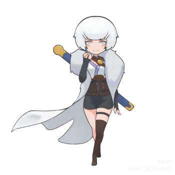 白月魁_灵笼平涂q版头像绘画作品