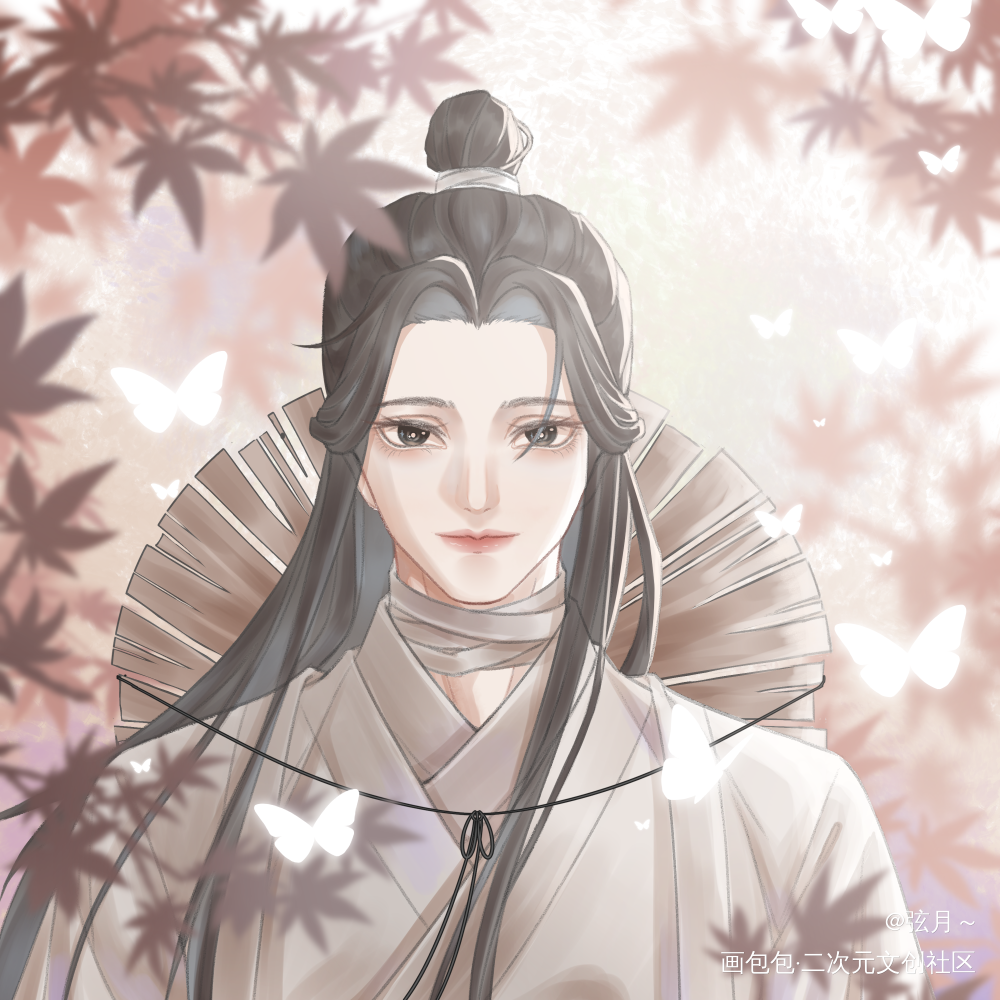是一只怜怜_天官赐福花怜谢怜古风绘画作品