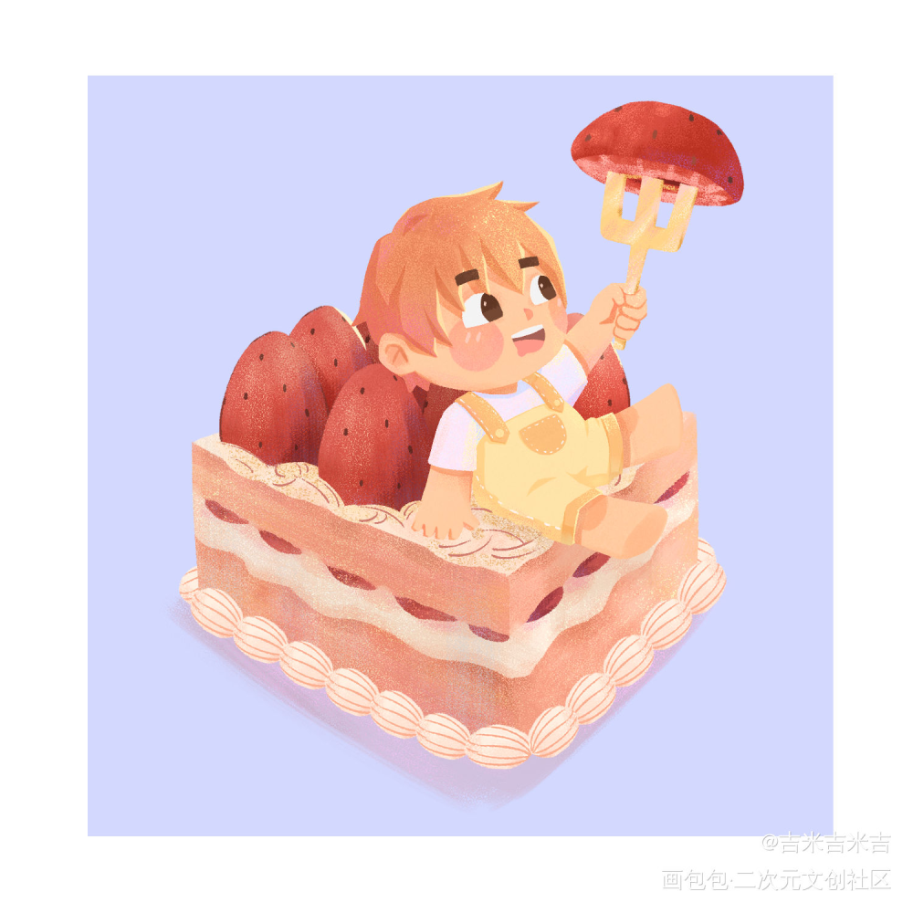 小甜品_儿童插画Q版绘画作品