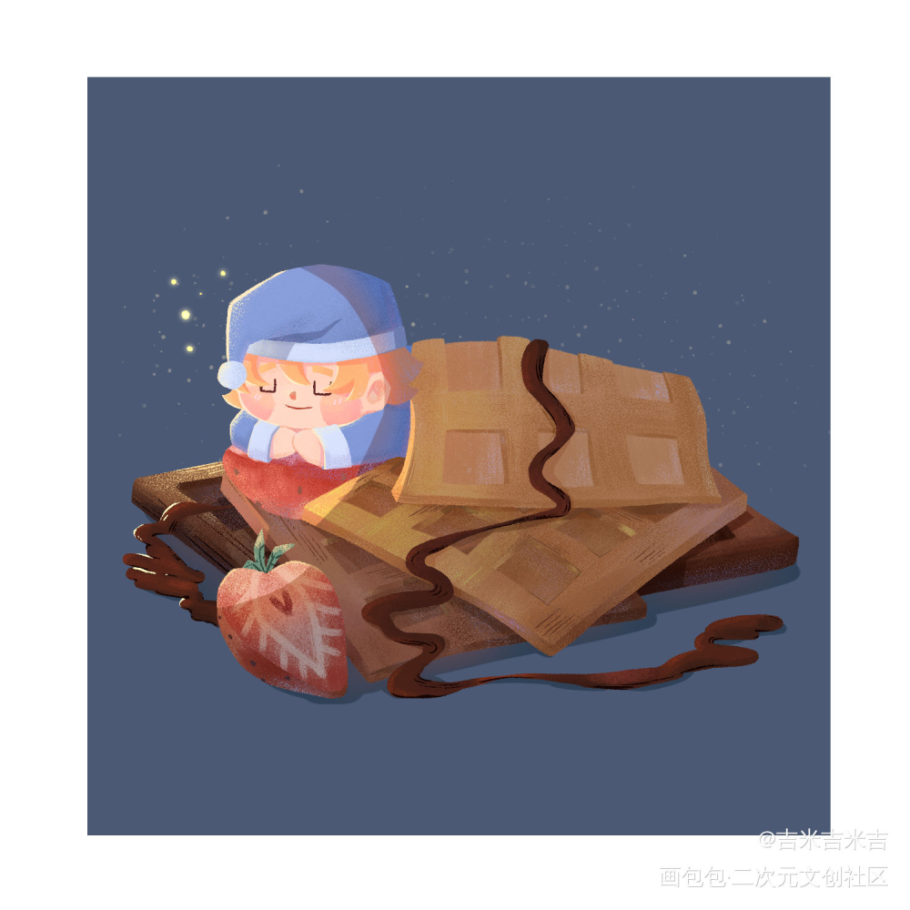 小甜品_儿童插画Q版绘画作品