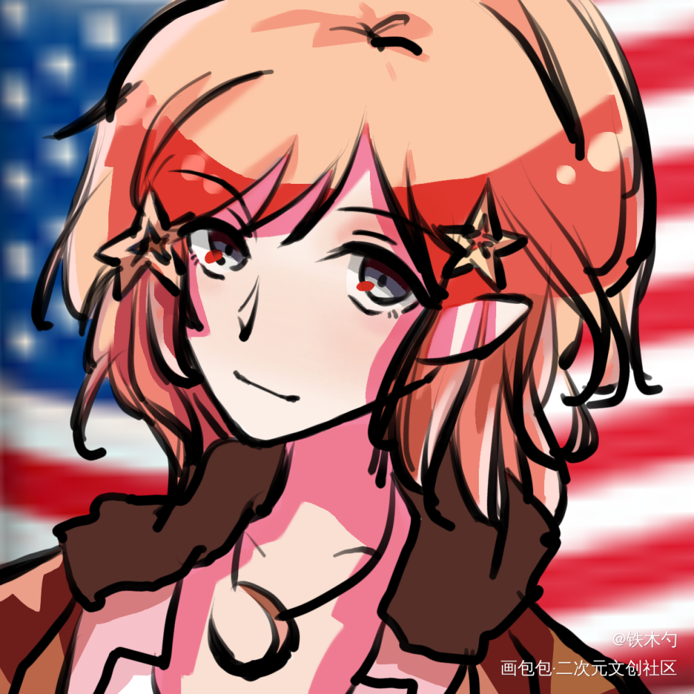 屯一屯。_黑塔利亚特区王濠镜罗莎柯克兰王嘉龙平涂头像同人艾米丽F琼斯绘画作品