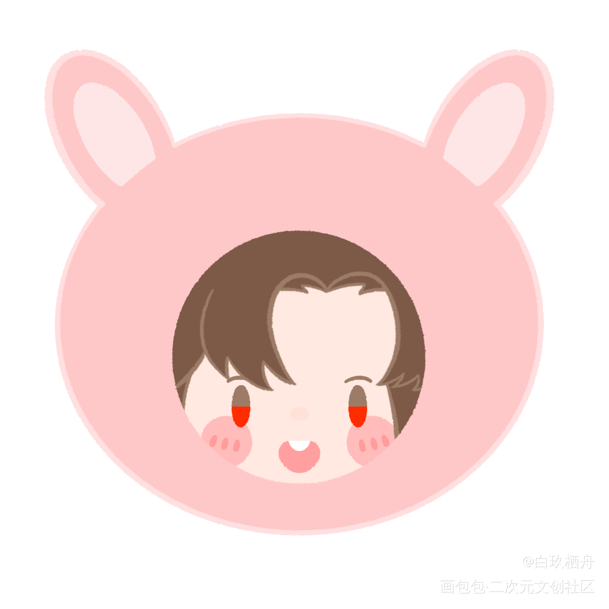 画了一只小兔叽和小兔羡_魔道祖师忘羡蓝忘机魏无羡绘画作品