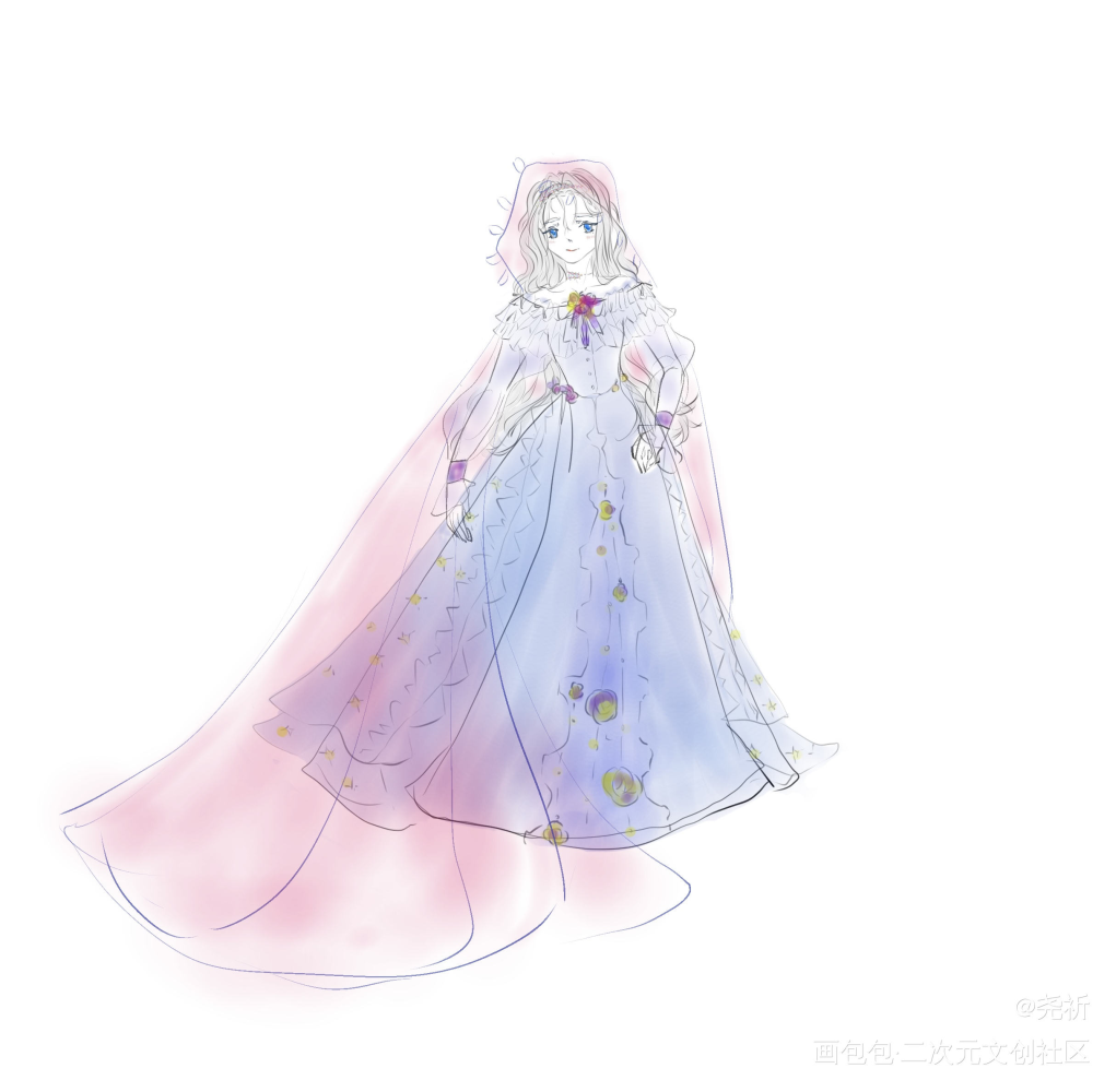 仙女教母_立绘约稿原创oc绘画作品