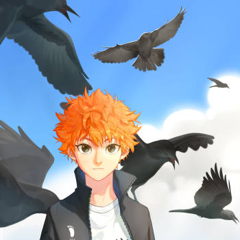 排球少年_排球少年日向翔阳日系同人星海光来绘画绘画作品