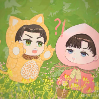 q版插画同人南北cp南北绘画作品