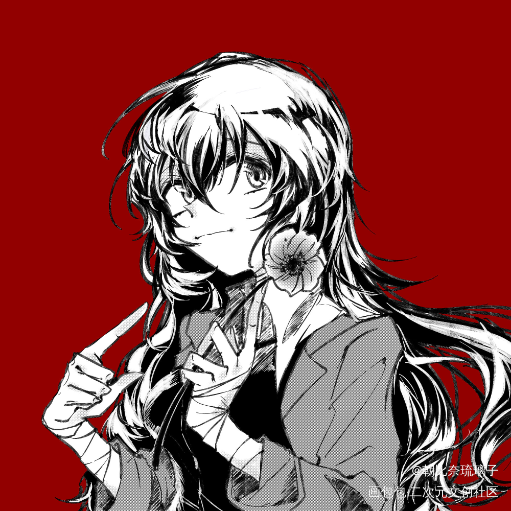 【女の子2】_文豪野犬日系文豪野犬与谢野晶子文豪野犬泉镜花文豪野犬太宰治绘画作品