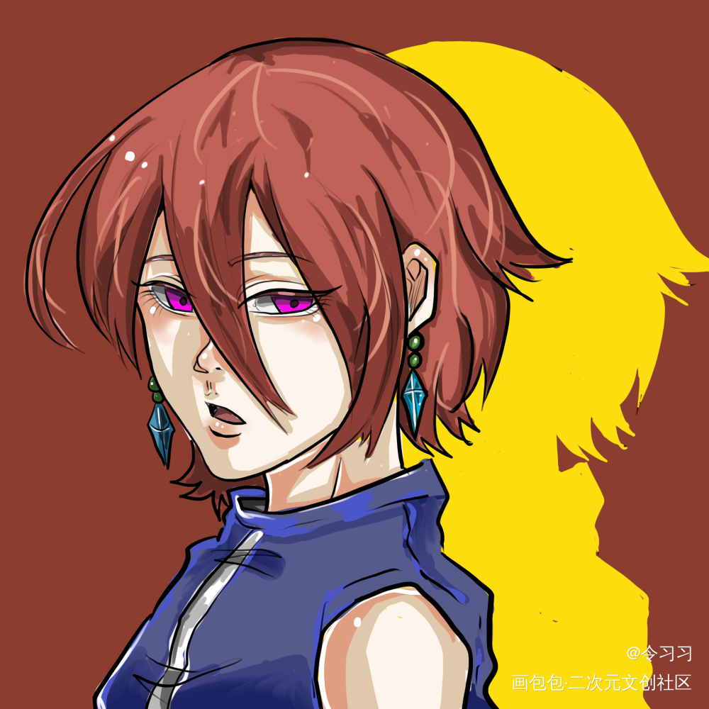 感觉自己有一点点进步吧_平涂令习习随手摸鱼原创绘画作品