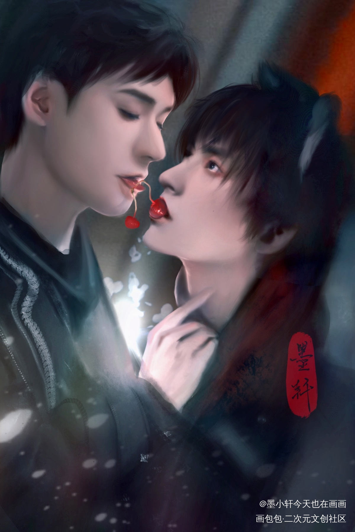 （绘画作品）DOM_山河令浪浪钉温周手绘厚涂绘画作品