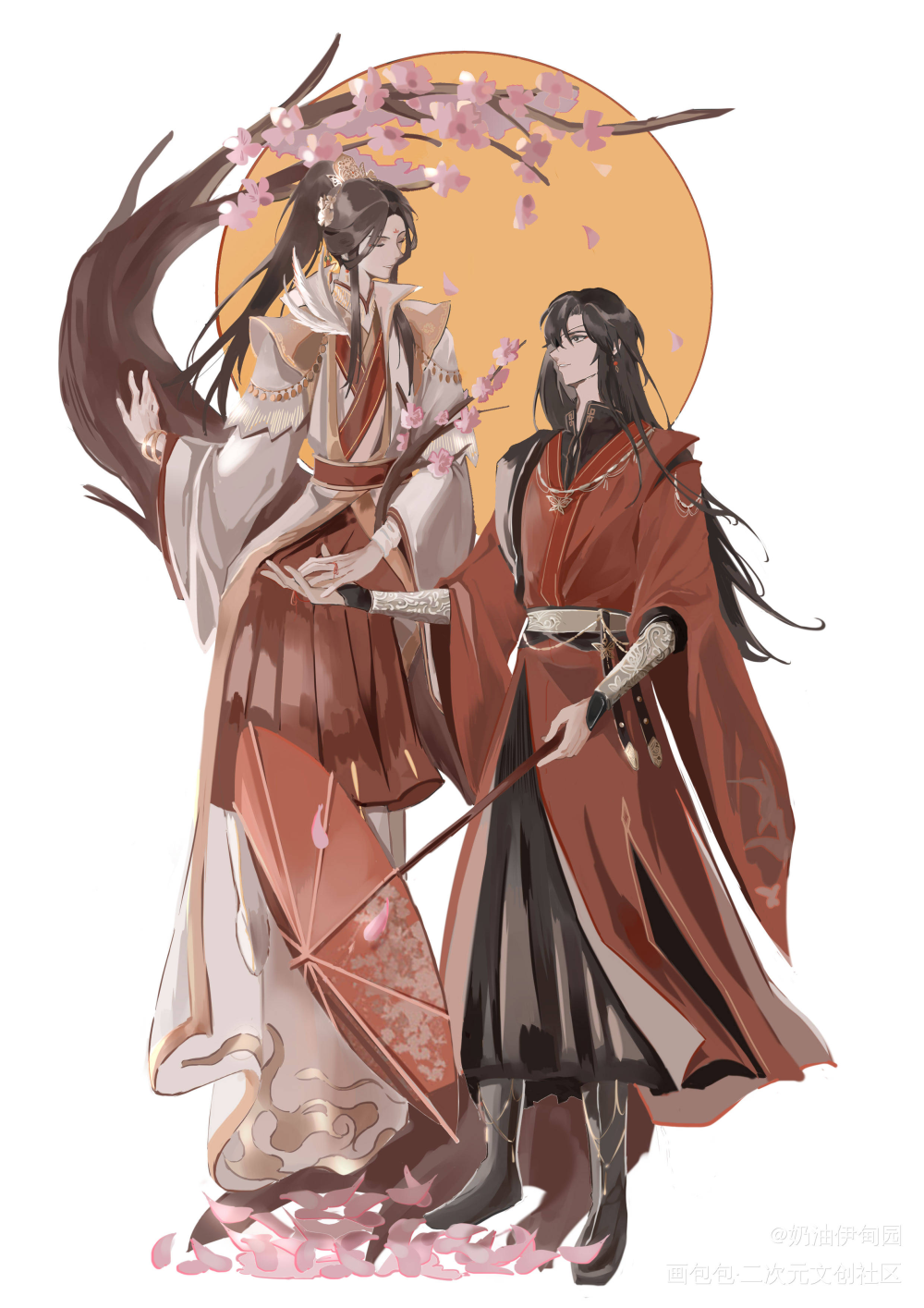 终于摸完了x_天官赐福花怜绘画作品