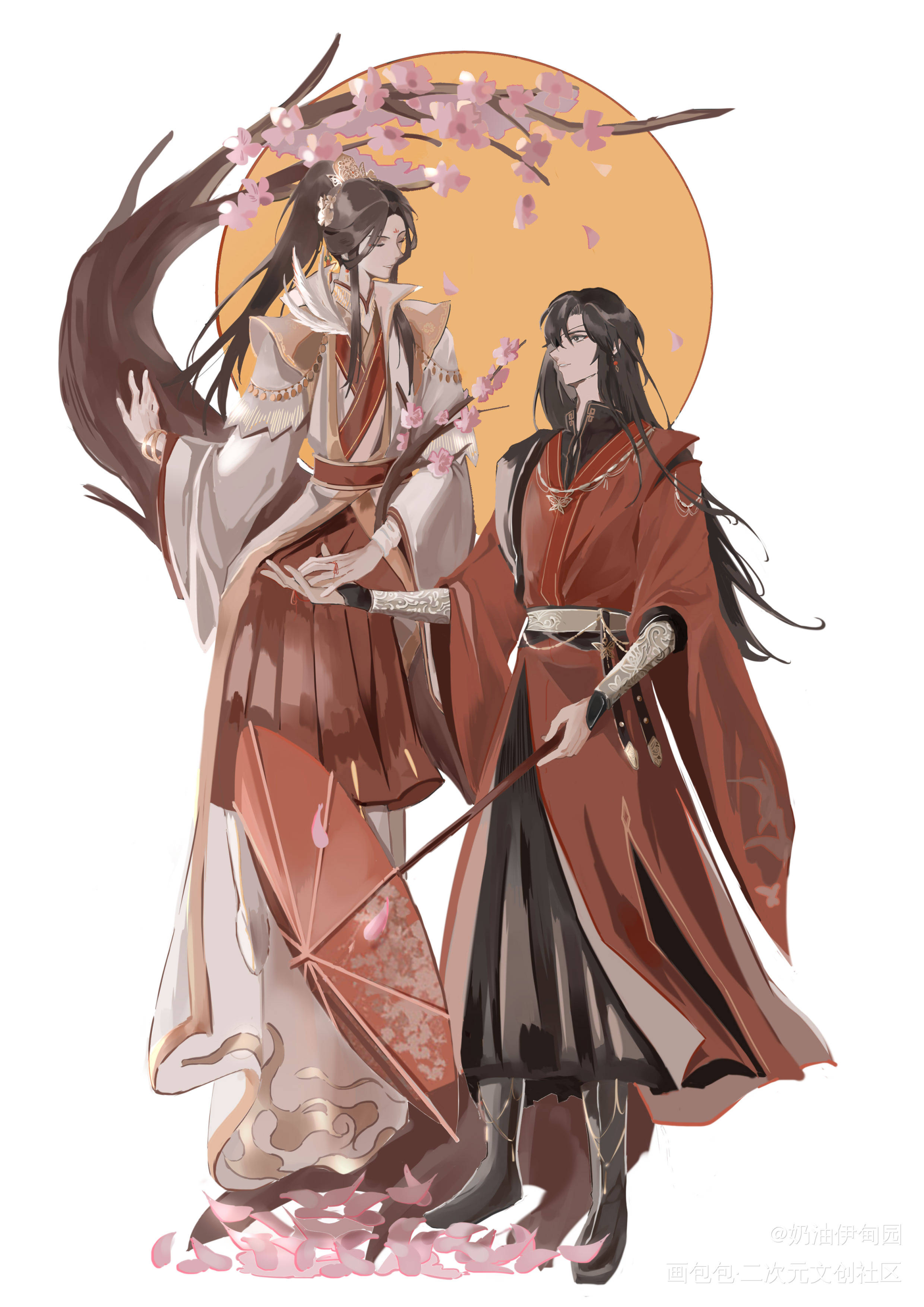 终于摸完了x_天官赐福花怜绘画作品