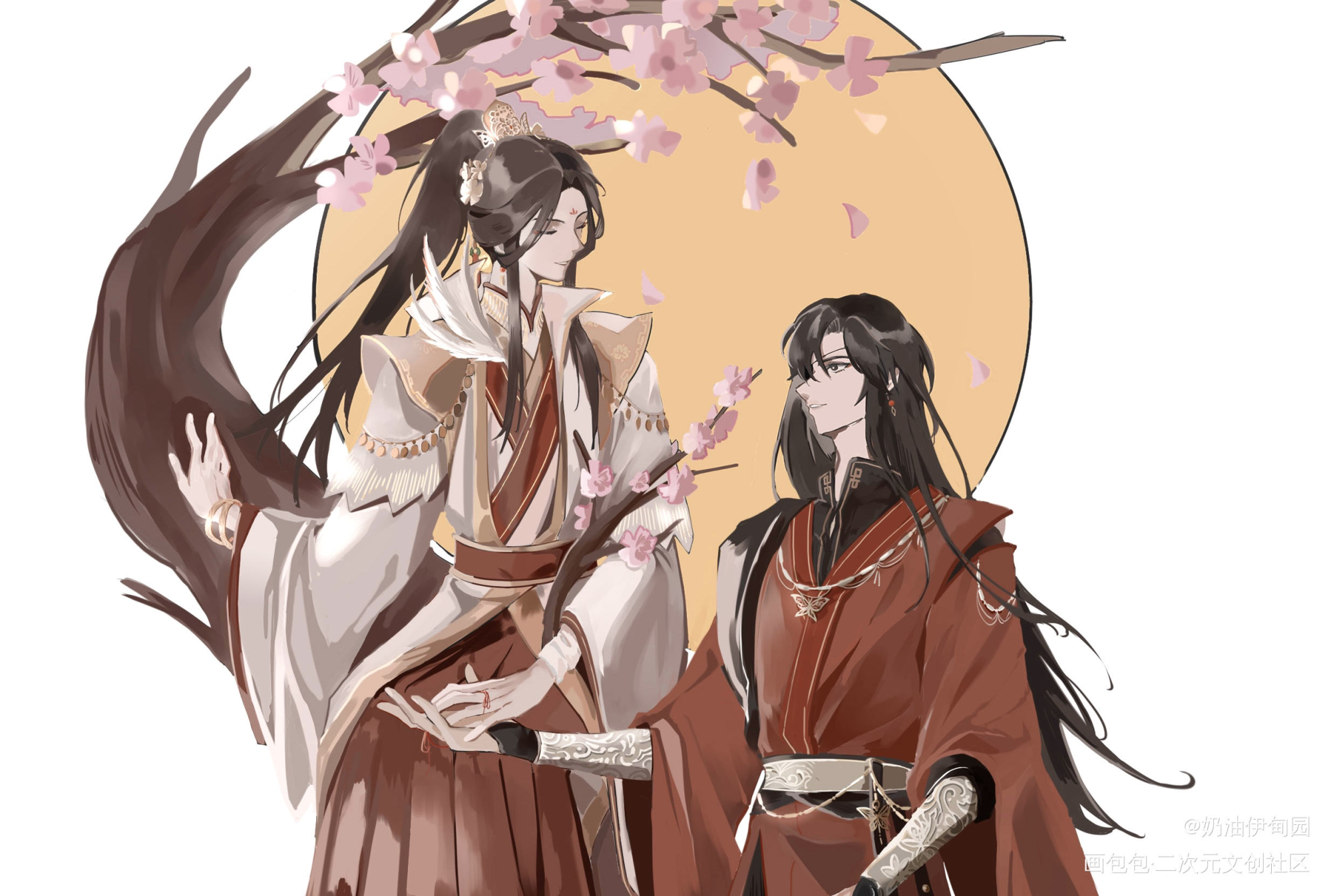 终于摸完了x_天官赐福花怜绘画作品