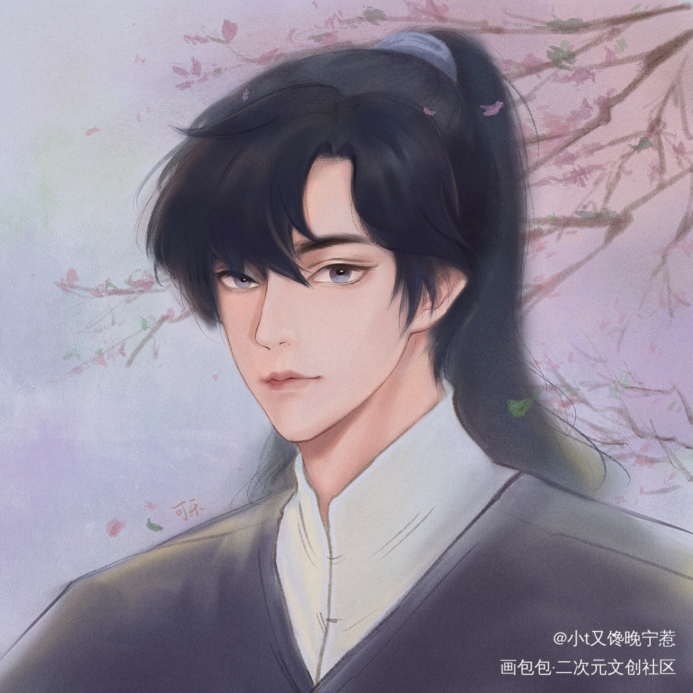 少年墨燃_二哈和他的白猫师尊墨燃古风绘画作品