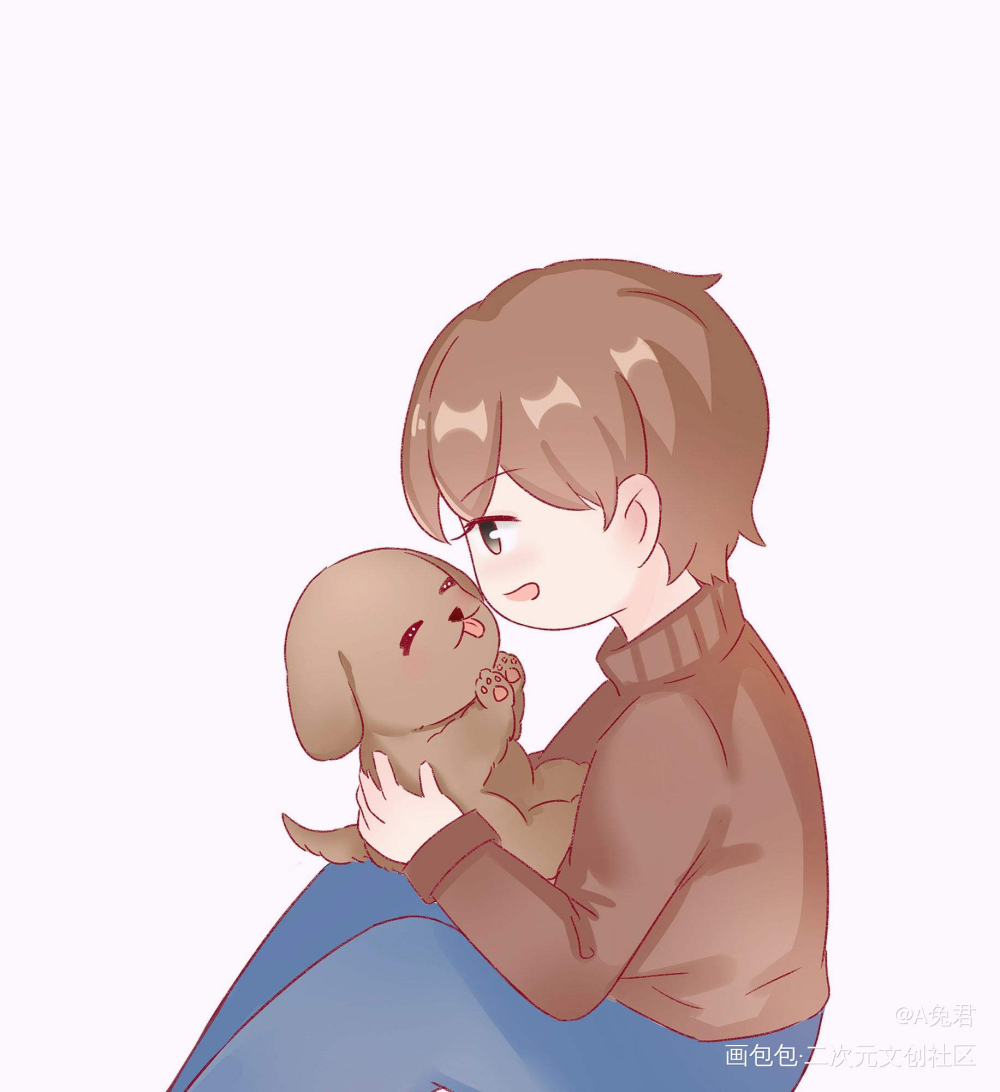 温馨一家人_188男团群秀绘画作品
