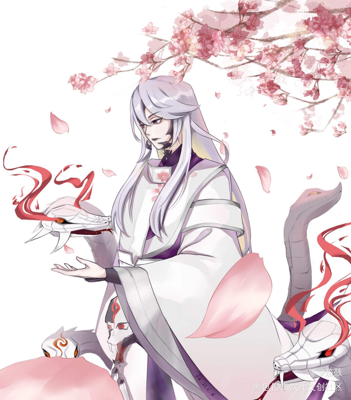 樱花?_阴阳师八岐大蛇绘画作品