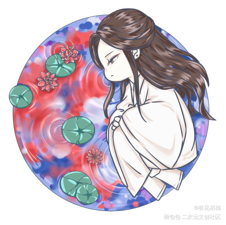 红莲_二哈和他的白猫师尊楚晚宁绘画作品