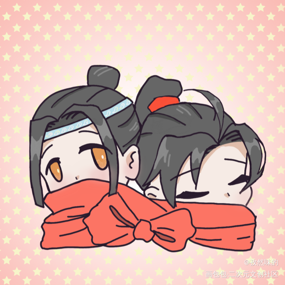 _魔道祖师忘羡Q版同人绘画作品