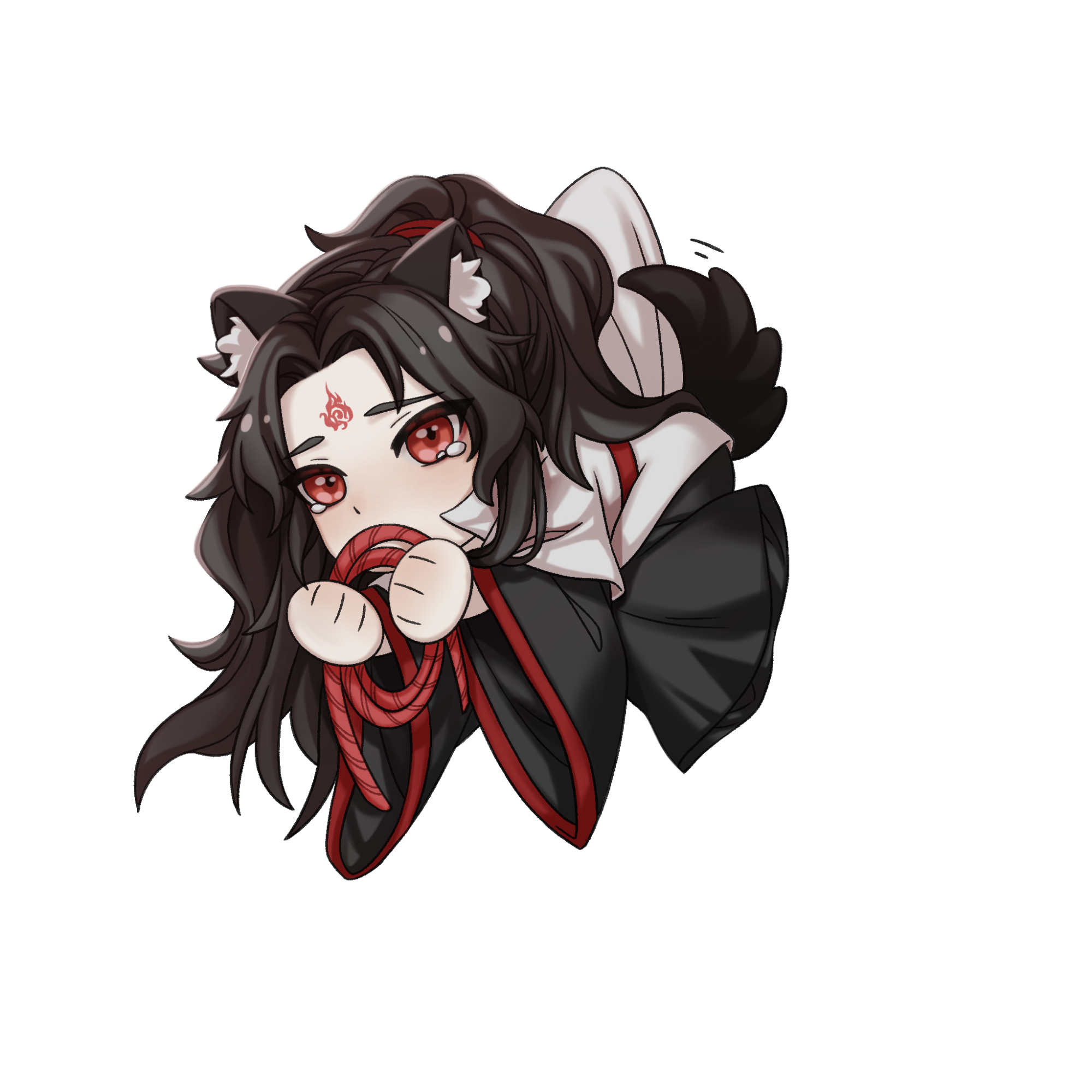 洛冰河_人渣反派自救系统洛冰河古风Q版绘画作品