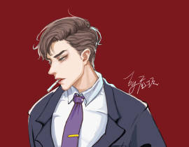 （昼极难得的平涂）简哥_绘画作品