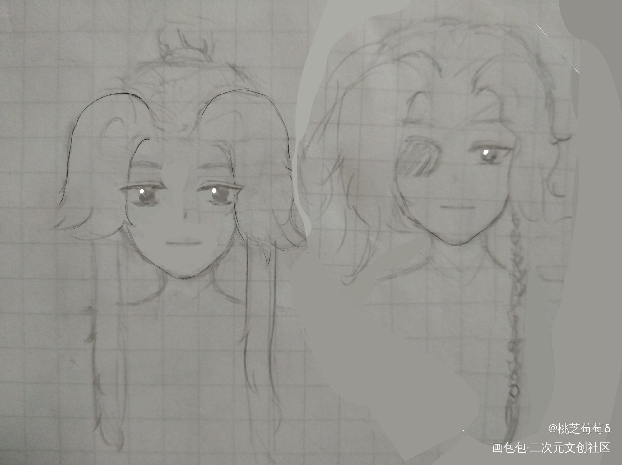 想画证件照，水个草稿_天官赐福花怜手绘墨香铜臭绘画作品