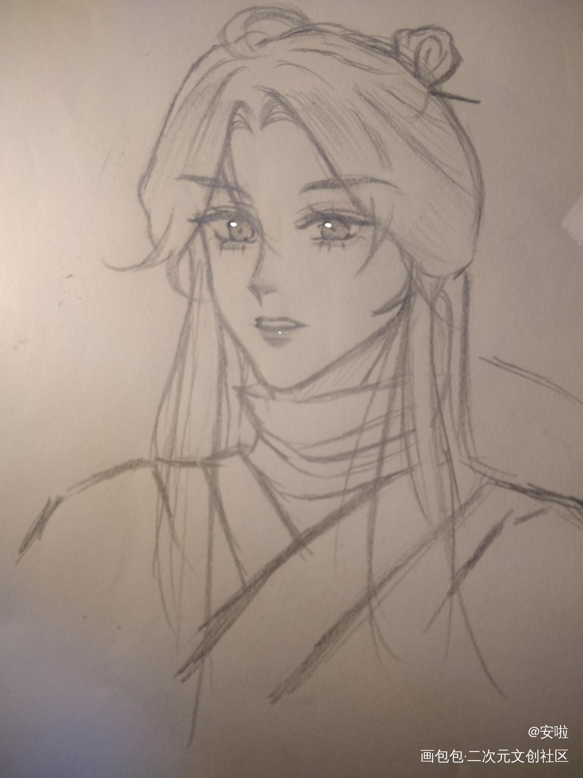 谢怜天官赐福_天官赐福花怜谢怜手绘绘画作品