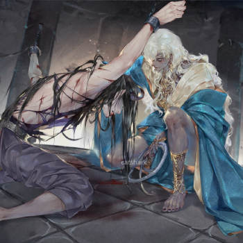 疯批殿下美人攻x魅魔奴受魅魔奴_古风少年纯爱原创绘画作品