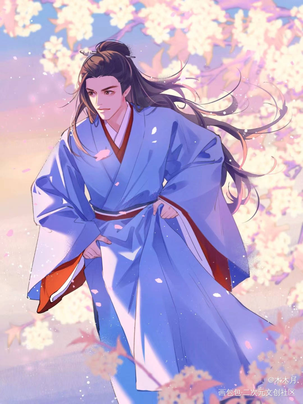 又奶又飒的温公主_山河令浪浪钉温客行古风日系绘画作品