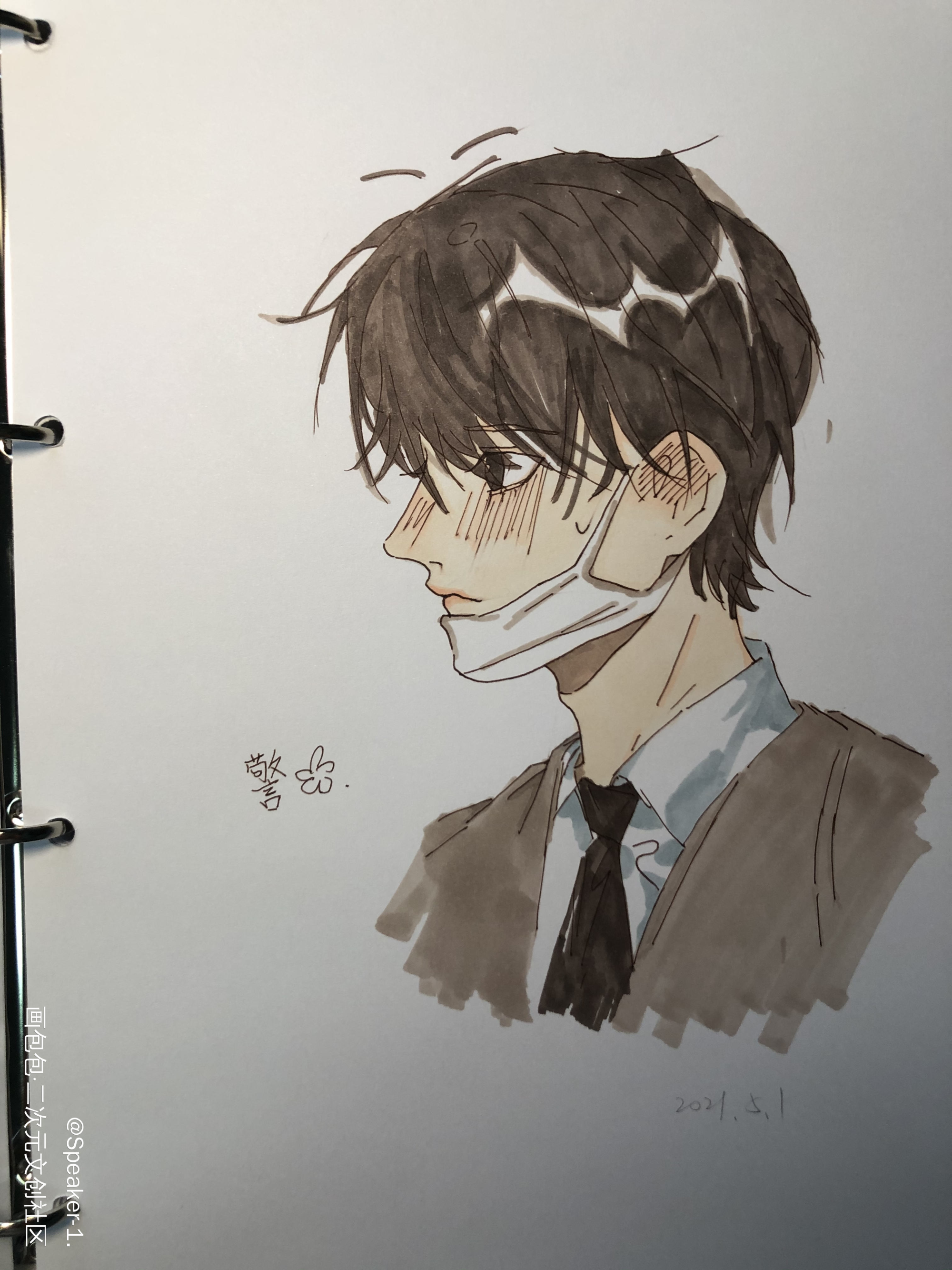一些随意的临摹日常_手绘绘画作品