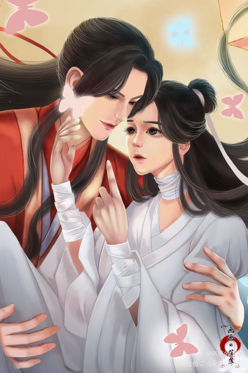 天官赐福，百无禁忌！_天官赐福花怜谢怜花城立绘厚涂求点评我要上首推头像插画同人绘画作品