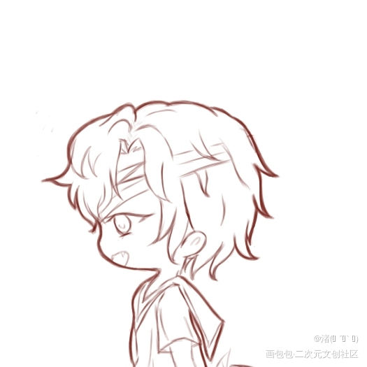 一只现代红红儿_天官赐福花怜花城绘画作品