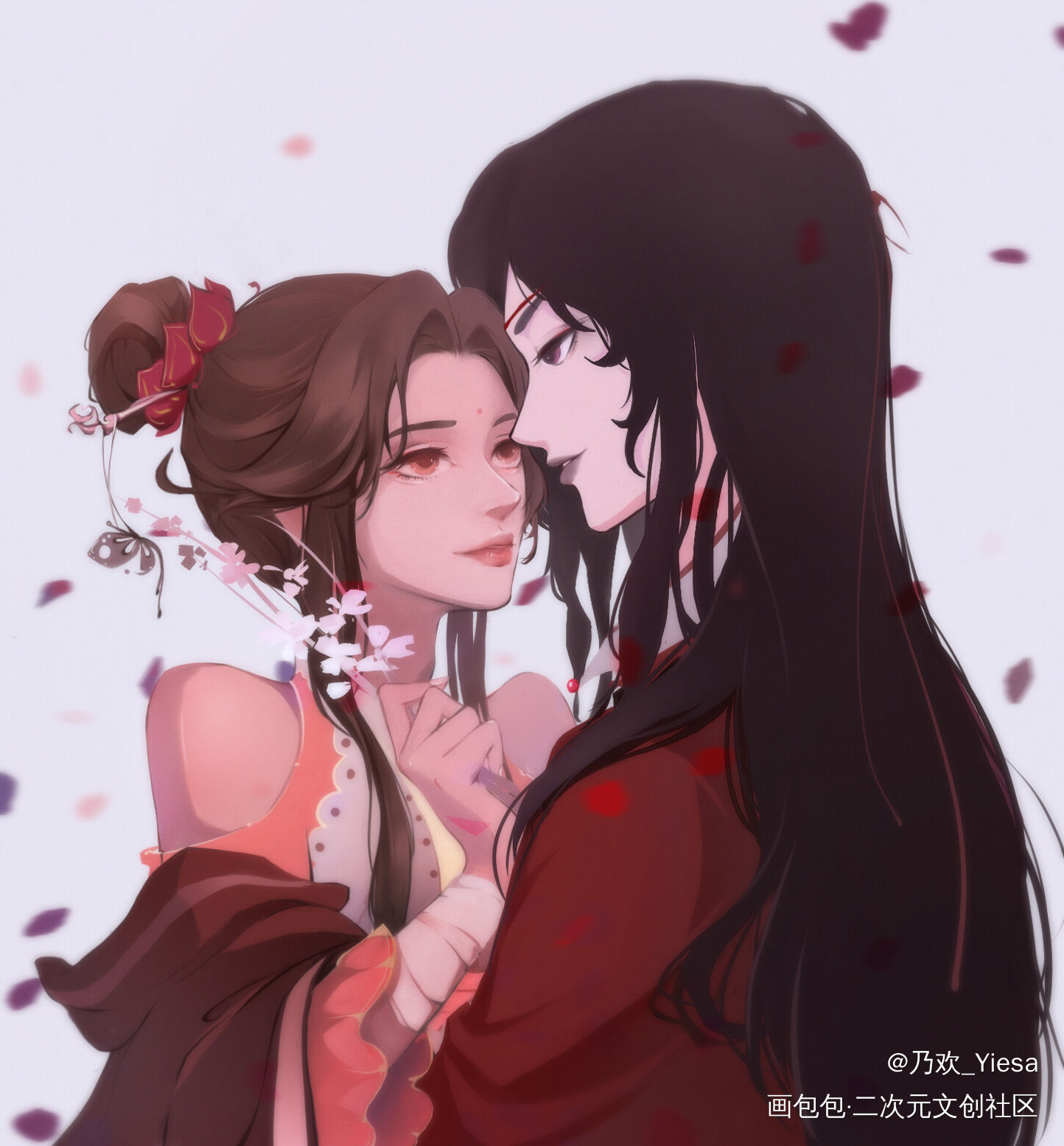 天官赐福✧٩(ˊωˋ*)و✧_天官赐福花怜平涂绘画作品