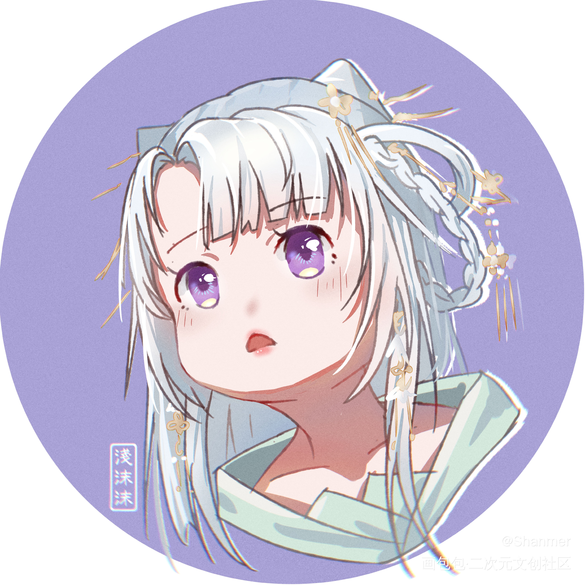 ⭐️_剑网3平涂日系我要上首推头像同人绘画作品