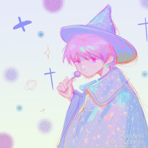 _平涂日系板写绘画作品