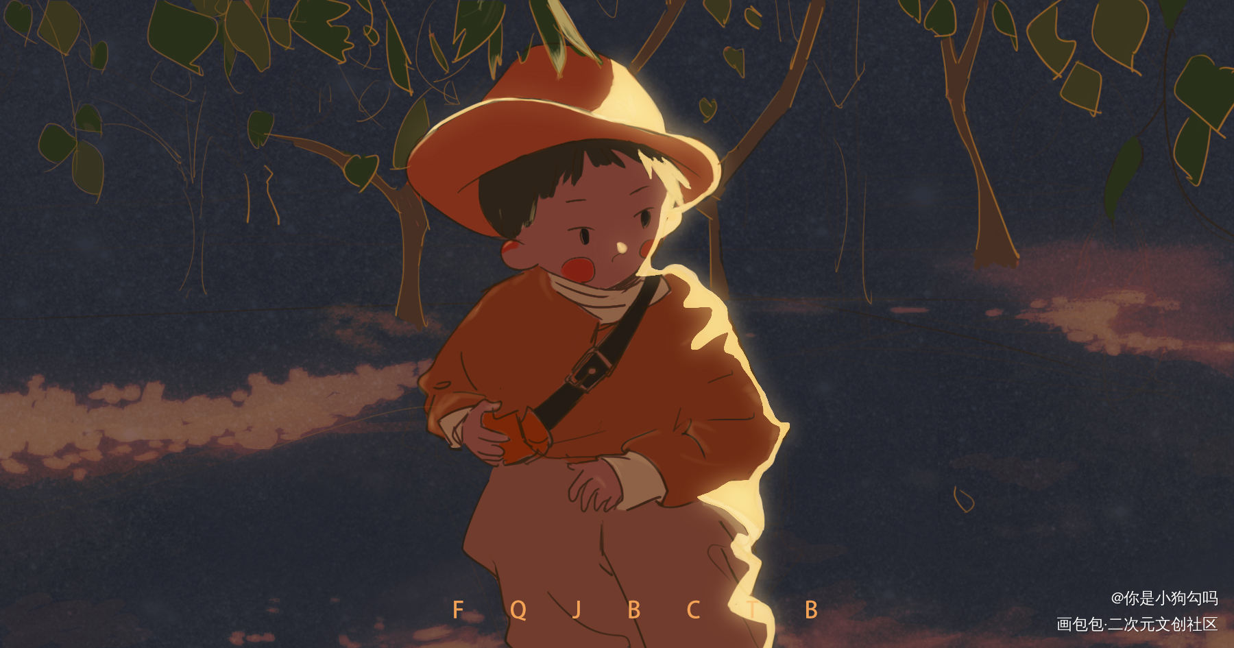 _平涂日系板写绘画作品