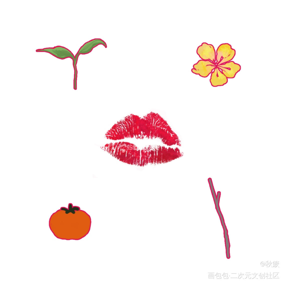 瞎画_摸鱼板绘原创绘画作品