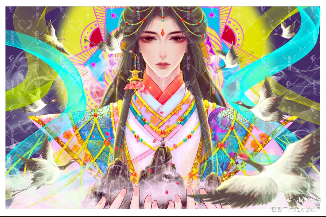 [告白神明]_天官赐福花怜古风绘画作品