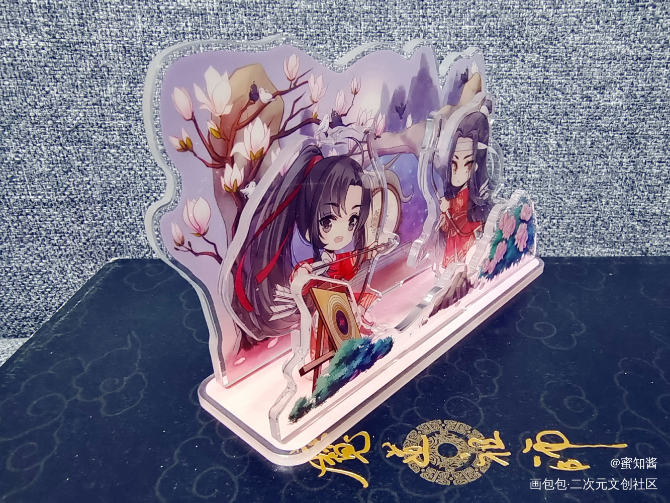 合作款魔道新官周骑射立牌_魔道祖师忘羡蓝忘机魏无羡日系Q版我要上首推插画同人绘画作品