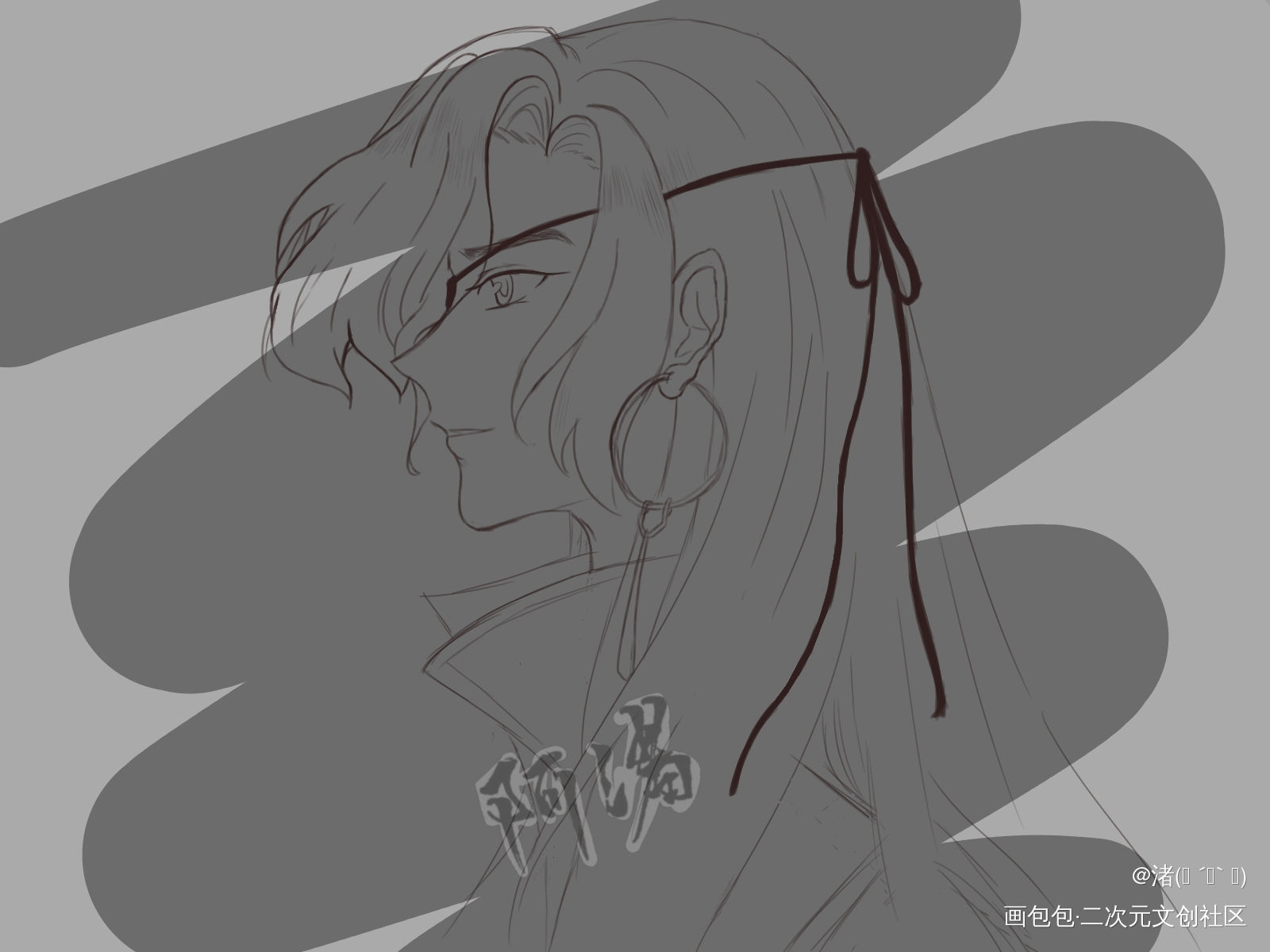 大花。。。。_天官赐福花怜花城绘画作品