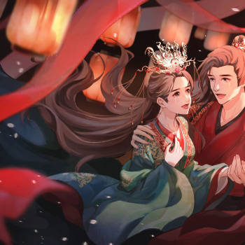 不说离分_山河令湘宁曹蔚宁顾湘插画同人绘画作品