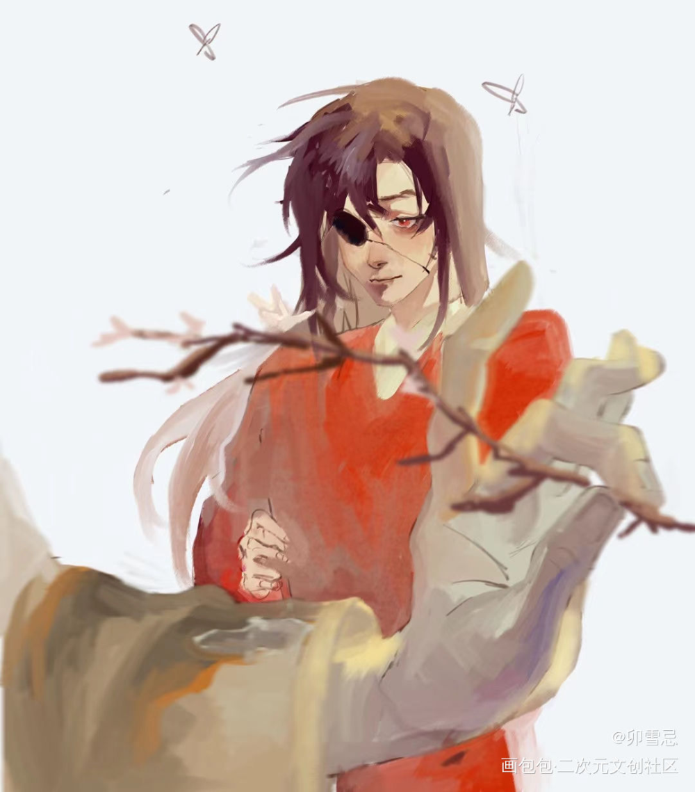 花城生日快乐_天官赐福谢怜花城墨香铜臭绘画作品