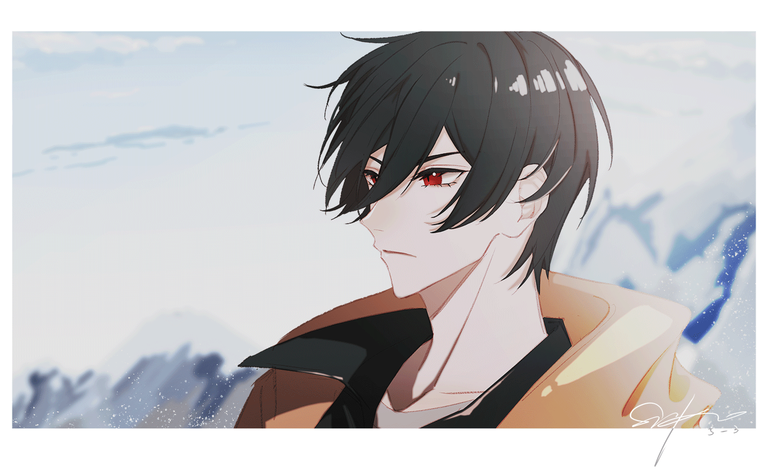 -“嗯，我有一见到你就笑吗？”_时空中的绘旅人时空中的绘旅人艾因厚涂同人绘画作品