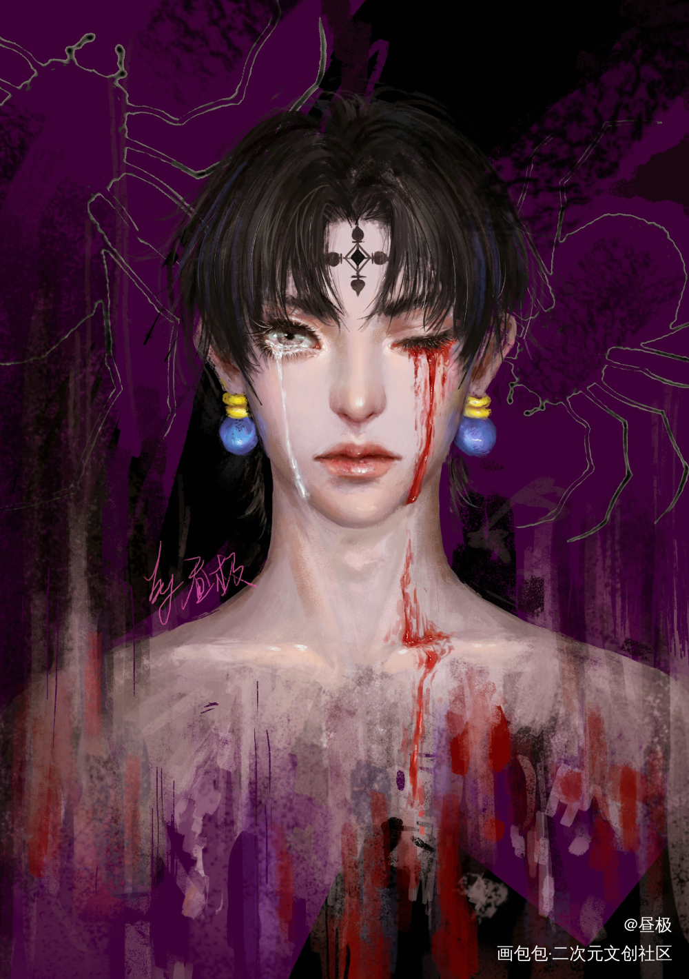 库洛洛老图_全职猎人库洛洛绘画作品