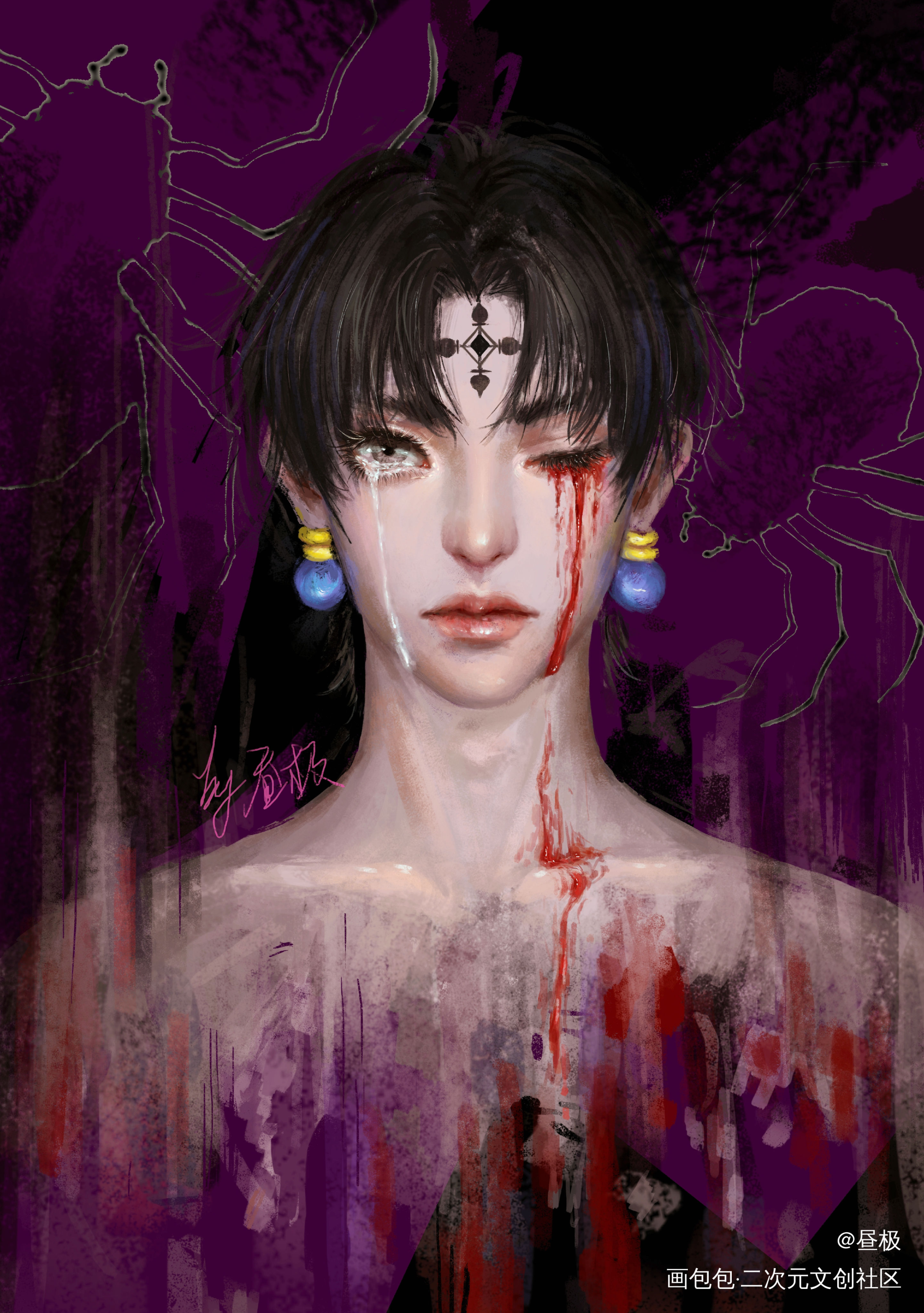 库洛洛老图_全职猎人库洛洛绘画作品